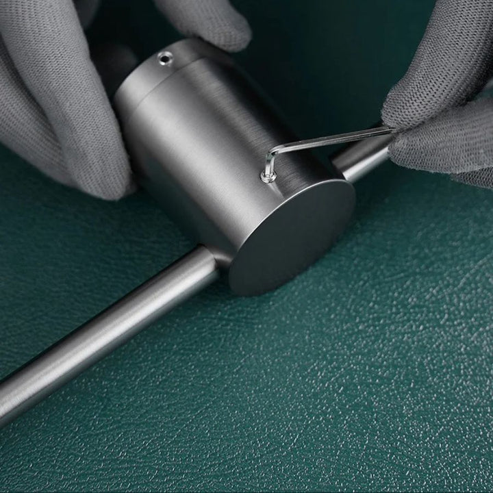 Barre porte serviette extensible, montage par vis cachées