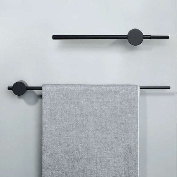 Barre porte serviette extensible noir