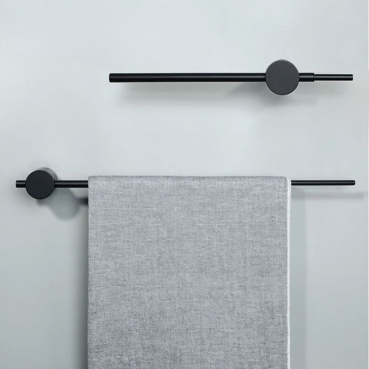 Barre porte serviette extensible noir