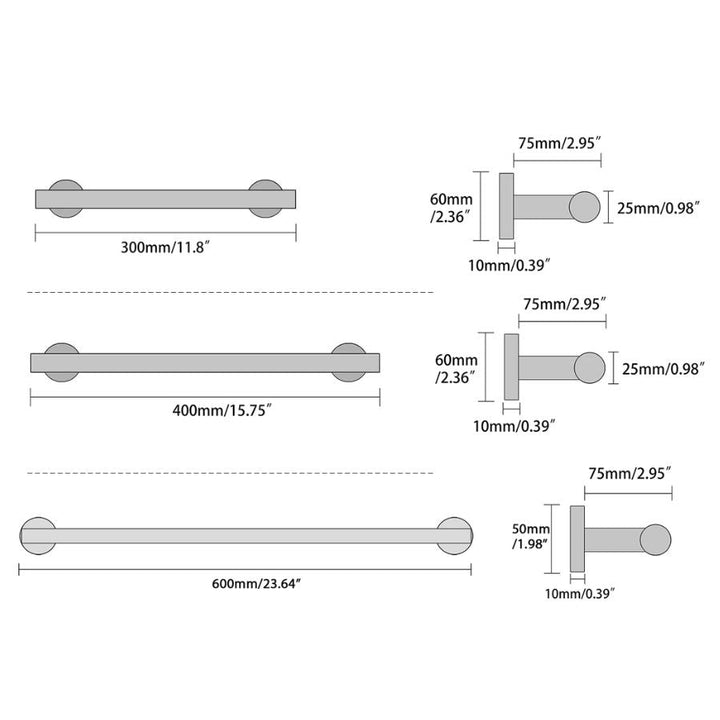 Barre porte serviette inox