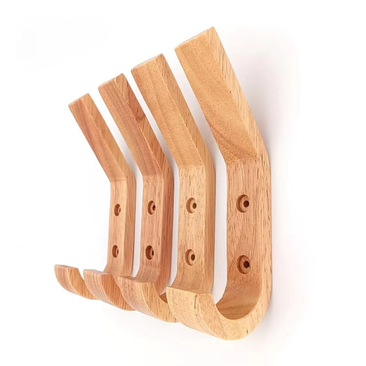 Crochet pour salle de bain en bois