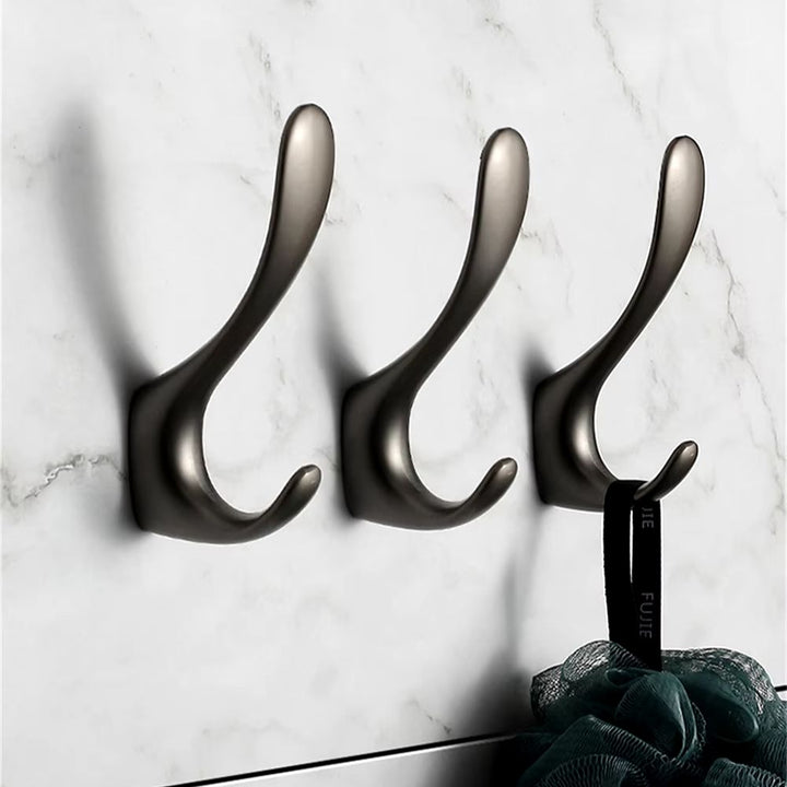 Crochets de salle de bain gris foncé / 1 pièce
