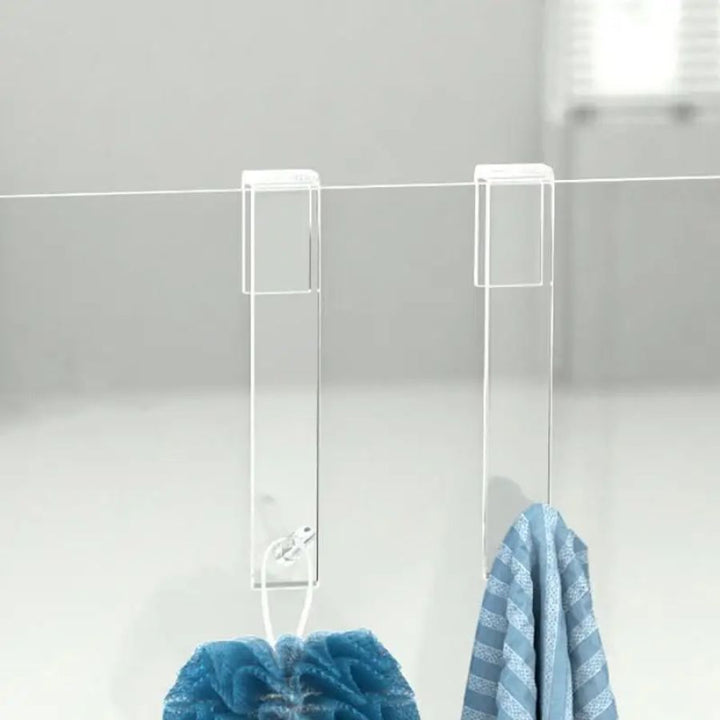Crochets serviettes paroi douche en plastique