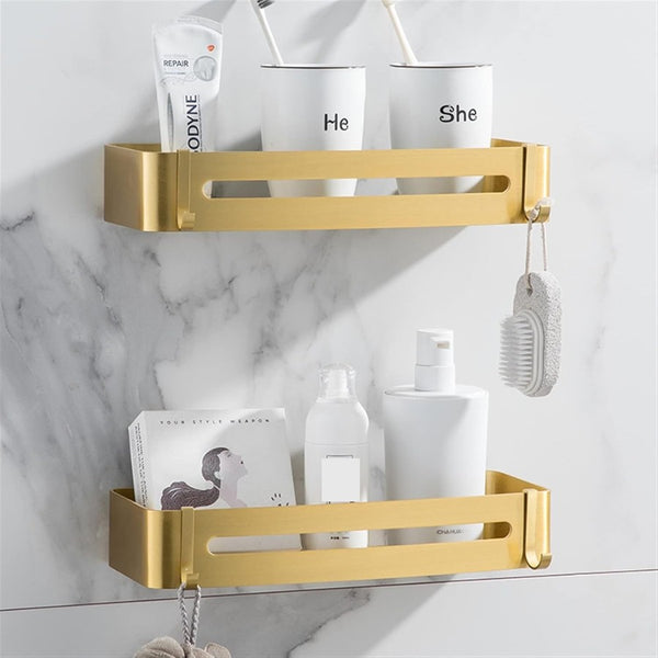 Étagère de Douche Dorée