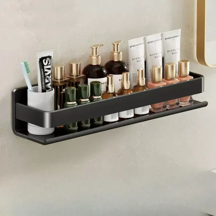 Étagère murale amovible noir / 30 cm