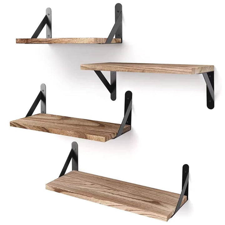 Étagère murale en bois pour salle de bain