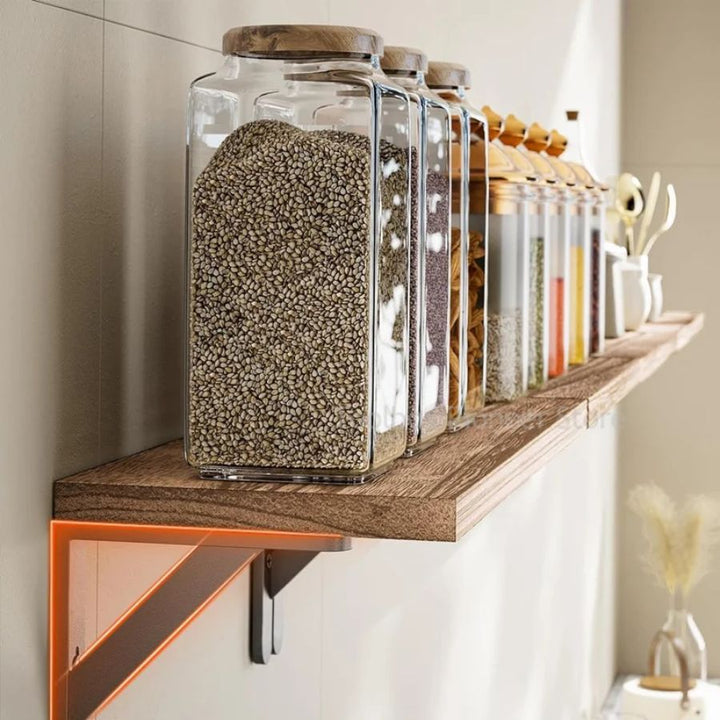 Étagère murale en bois pour salle de bain