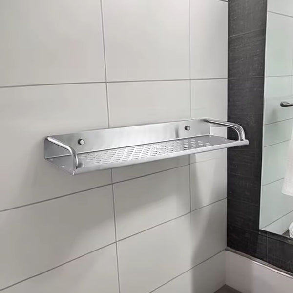 Étagère murale inox salle de bain profondeur 11 cm