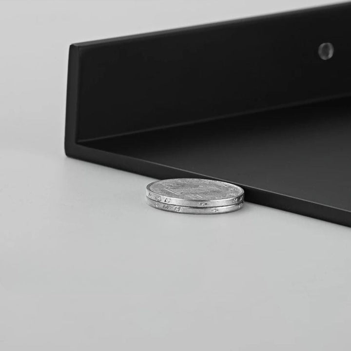 Étagère murale métal noir design
