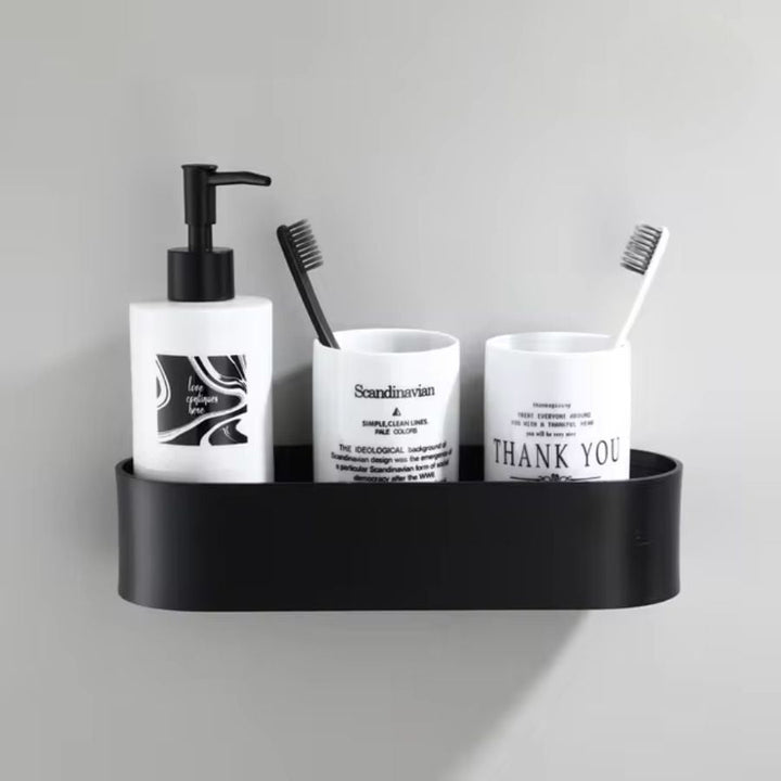 Étagère murale salle de bain en aluminium 30 cm