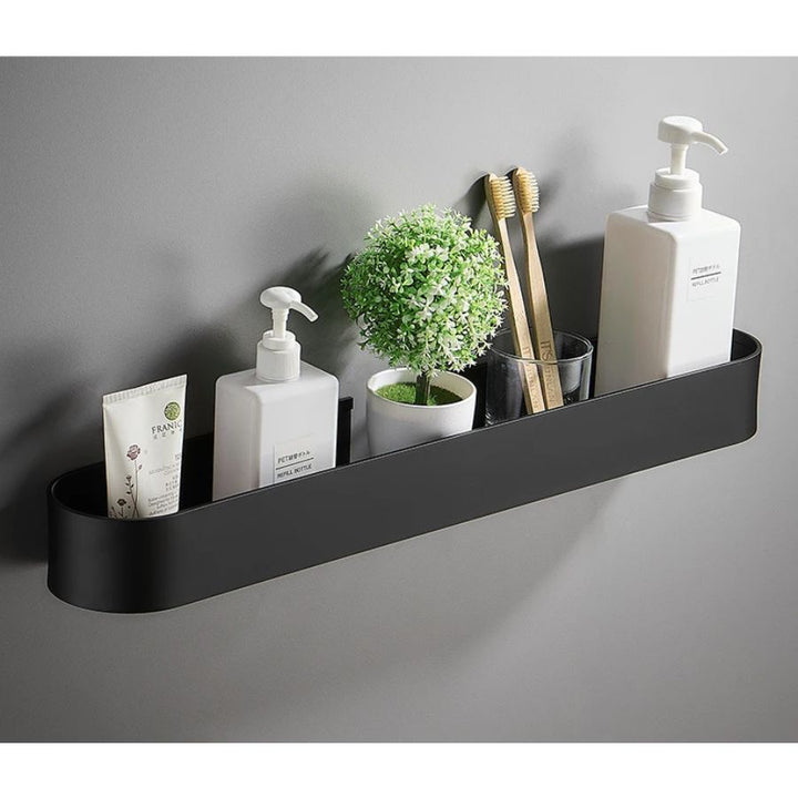 Étagère murale salle de bain en aluminium