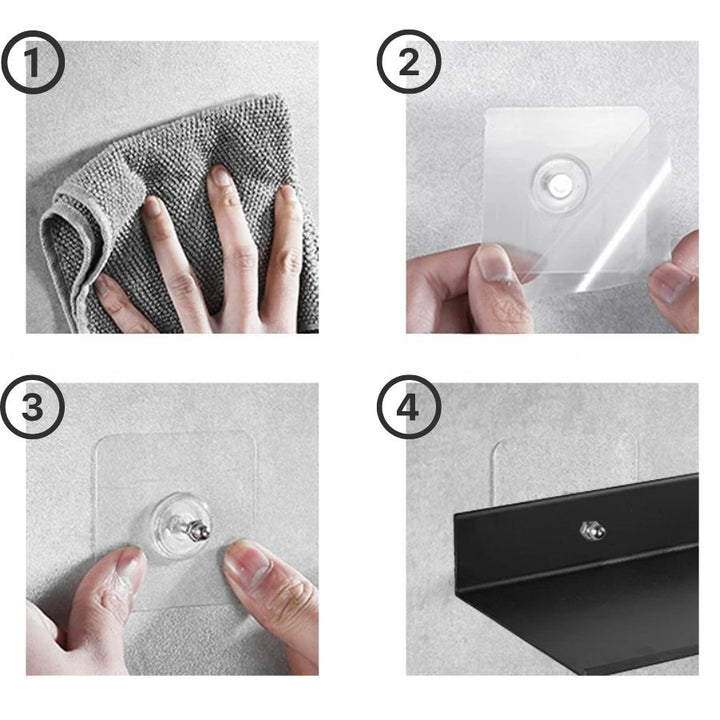 Étagère murale salle de bain sans percer