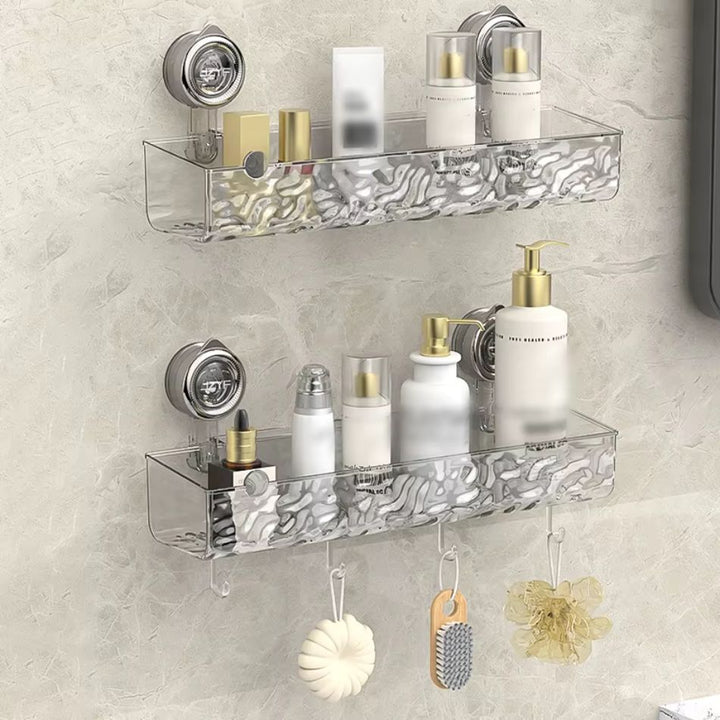 Étagère murale ventouse pour salle de bain
