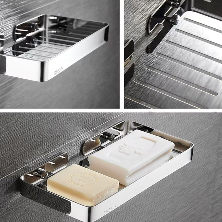 Étagère porte savon pour douche en inox