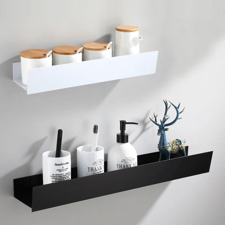 Étagère salle de bain à coller sans perçage