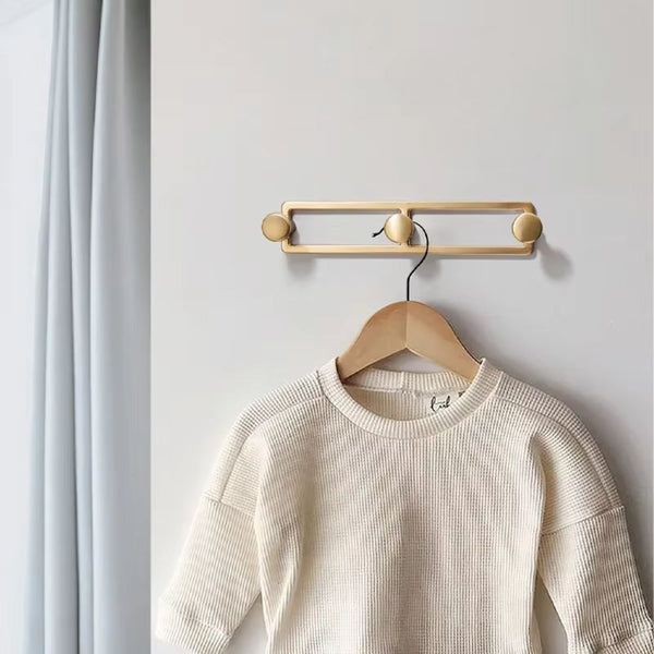 Patère avec 3 crochets doré