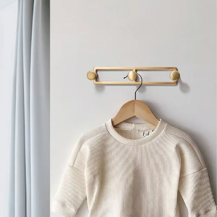 Patère avec 3 crochets doré