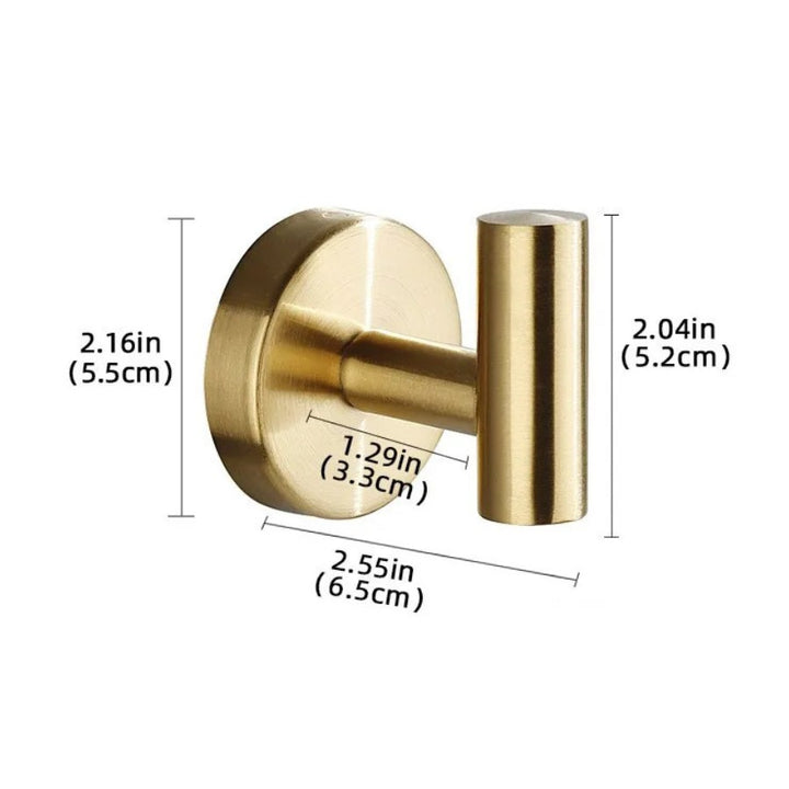 Patère Dorée pour Salle de Bain, dimensions