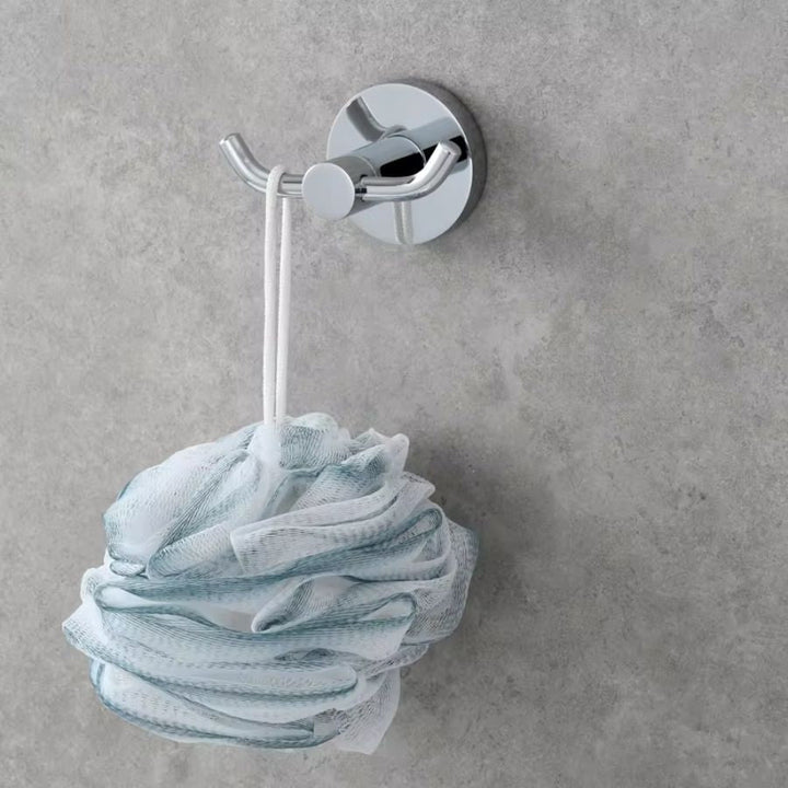 Patère double salle de bain