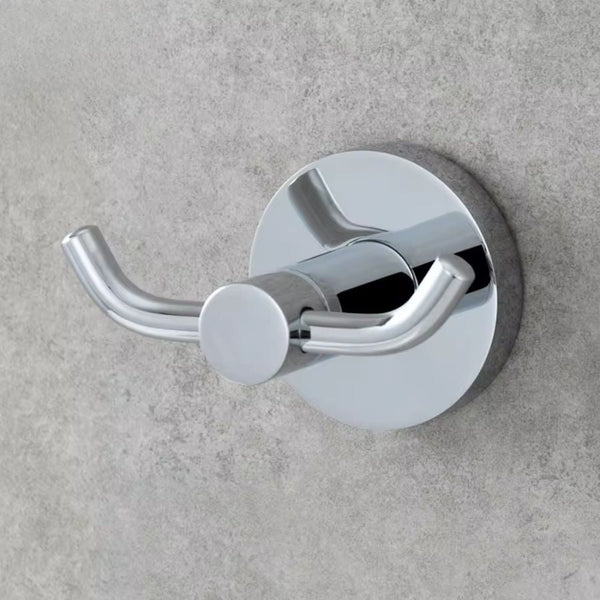 Patère double salle de bain