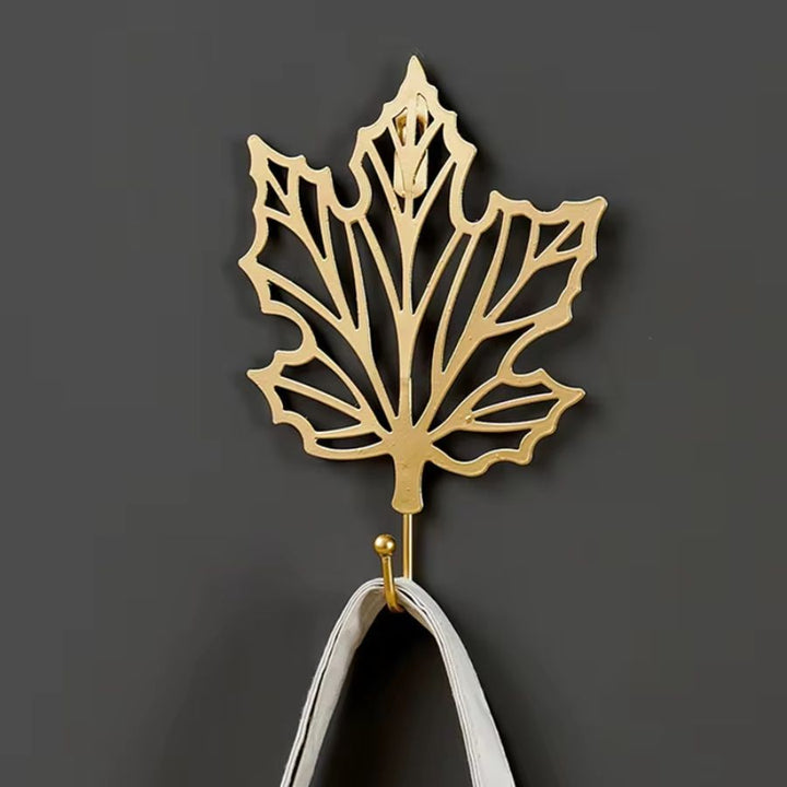 Patère en forme de feuille 12 x 18 x 3 cm