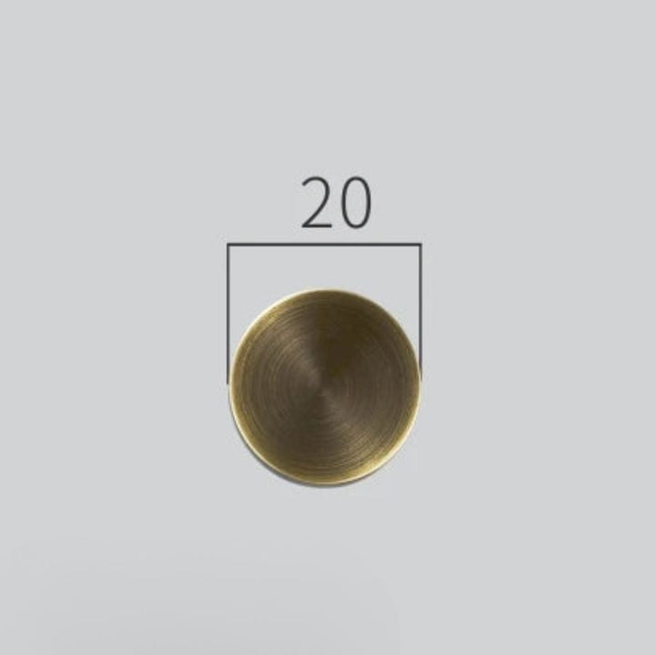 Patère en laiton brossé marron / Ø20 mm