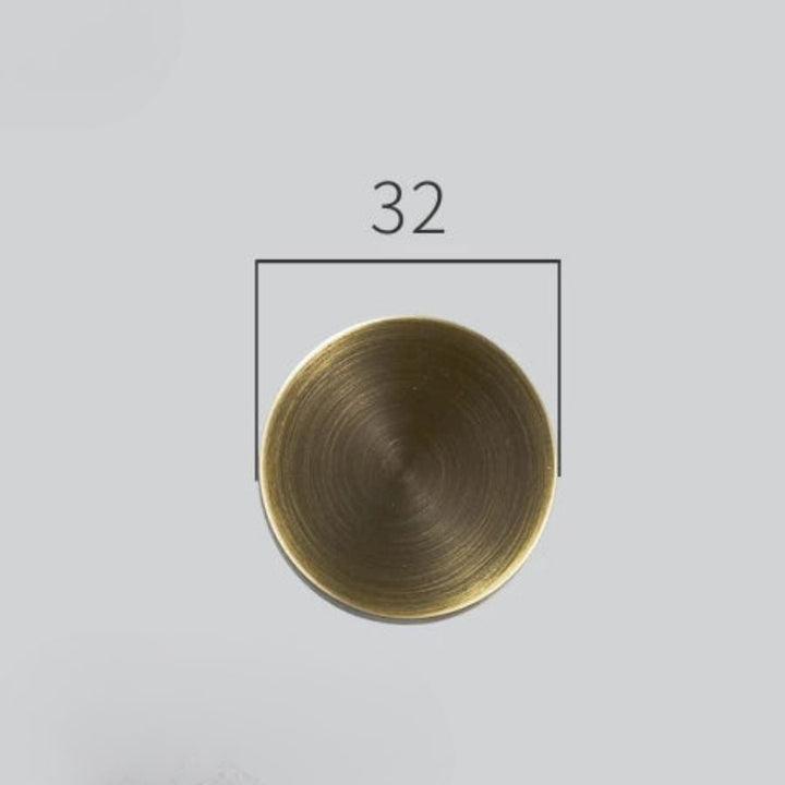 Patère en laiton brossé marron / Ø32 mm