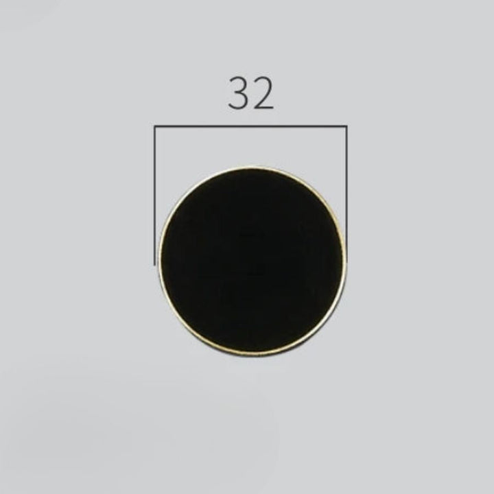 Patère en laiton brossé noir / Ø32 mm