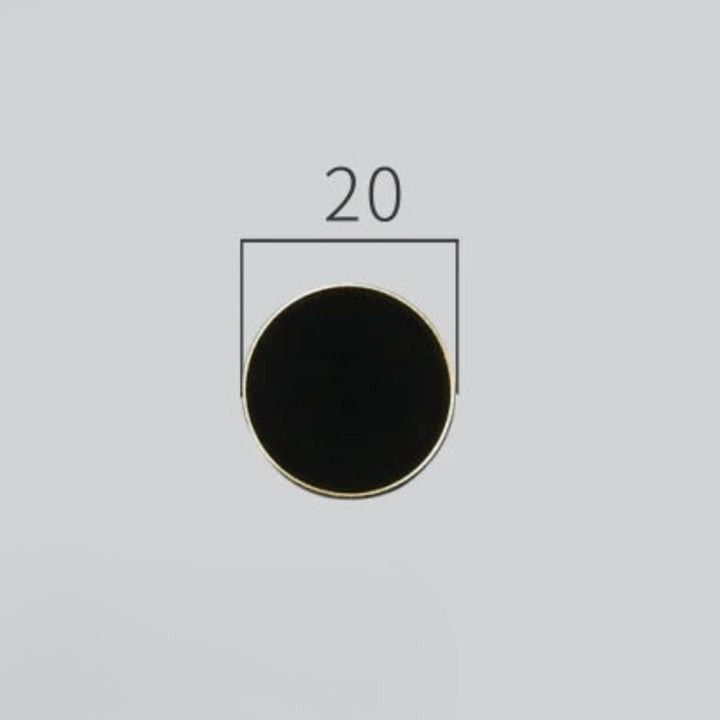 Patère en laiton brossé noir / Ø20 mm