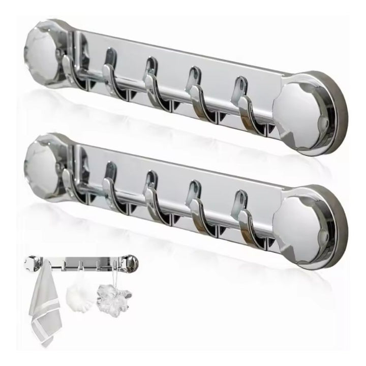 Patère multi cintre fixation ventouse 2 pièces