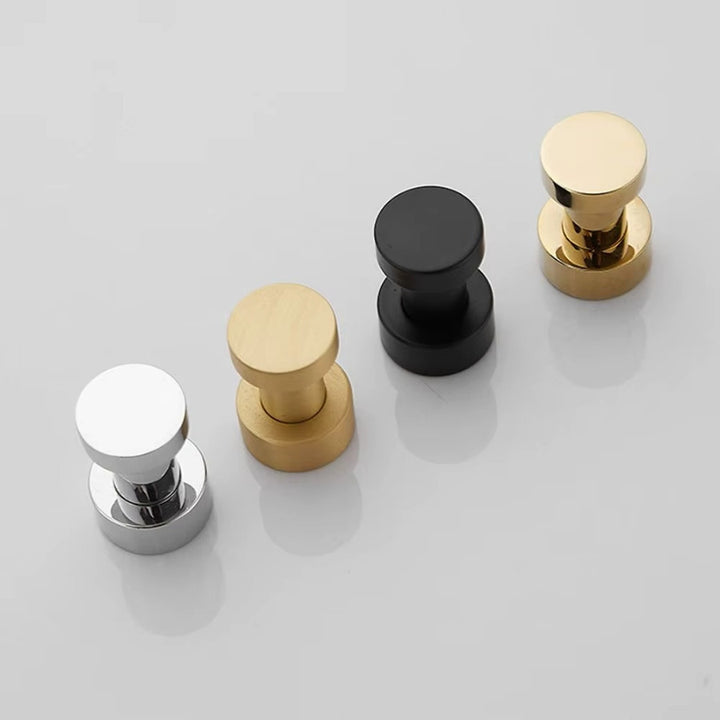 Patères murales métal rondes finition chrome, doré et noir design contemporain