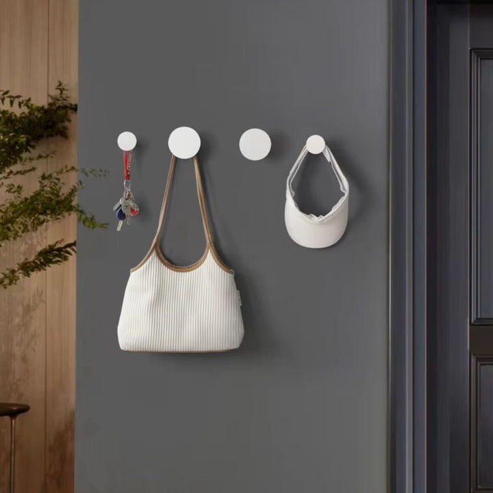Patère porte manteau <br> salle de bain blanc
