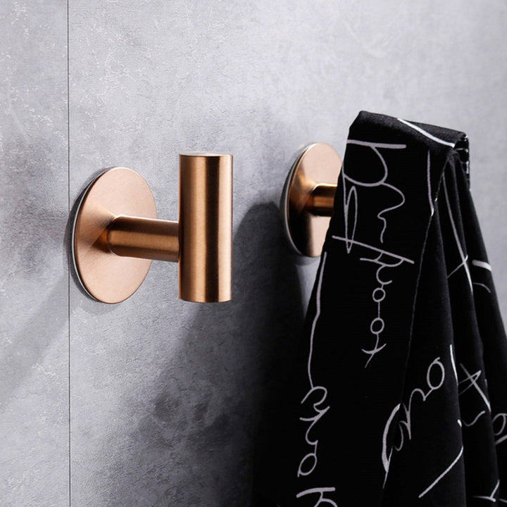 Patère Rose Gold, fixation sans percer, avec adhésif 3M, fixer au mur