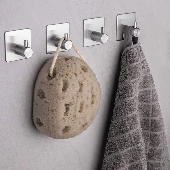 Patère salle de bain adhésive 3M argenté