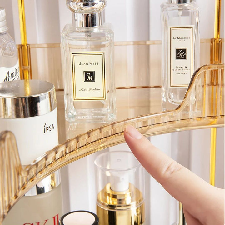 Petite étagère d'angle à poser salle de bain