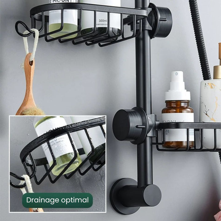 Porte savon à fixer sur barre de douche