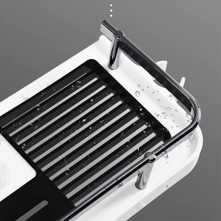 Porte savon adaptable sur barre de douche