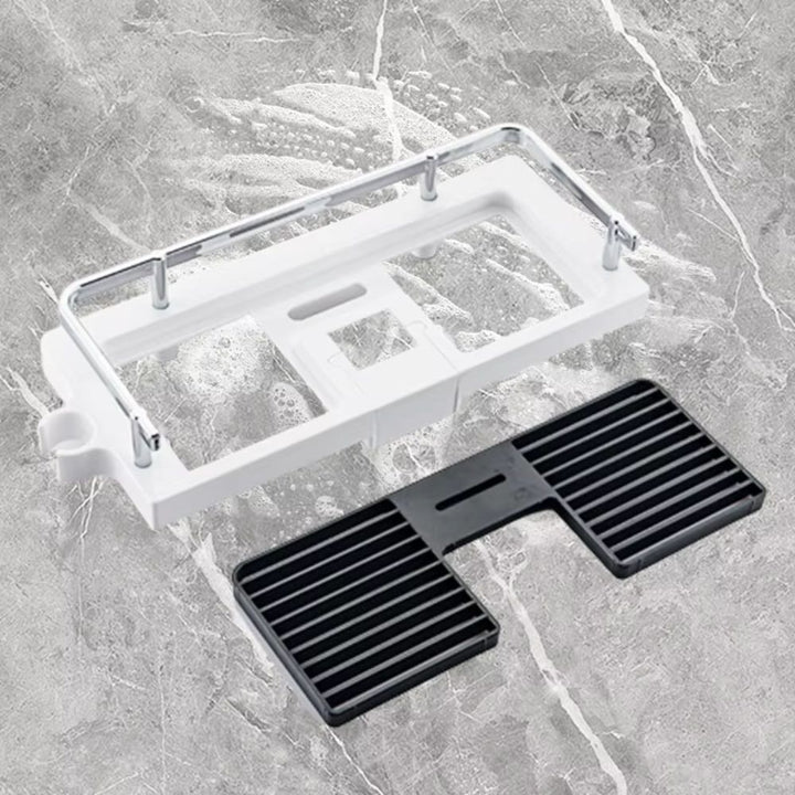 Porte savon adaptable sur barre de douche