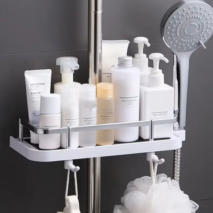 Porte savon adaptable sur barre de douche