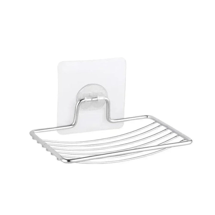 Porte savon égouttoir adhésif transparent
