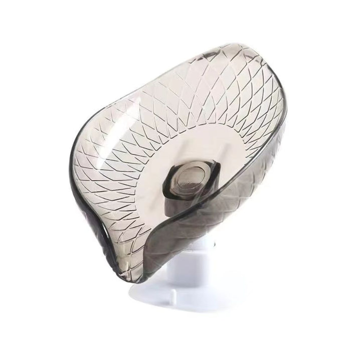 Porte savon en plastique fixation ventouse gris