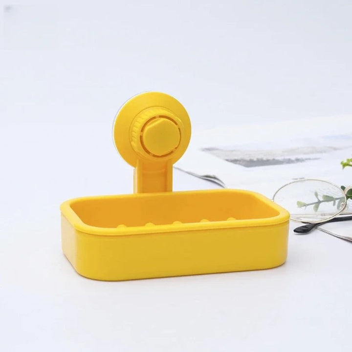 Porte Savon Mural Ventouse jaune