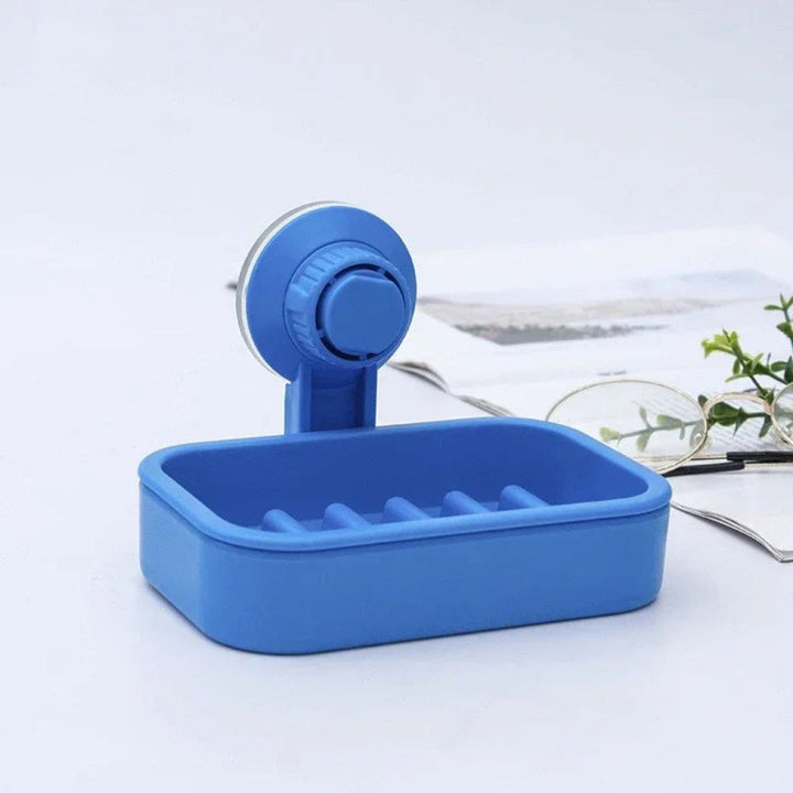 Porte Savon Mural Ventouse bleu