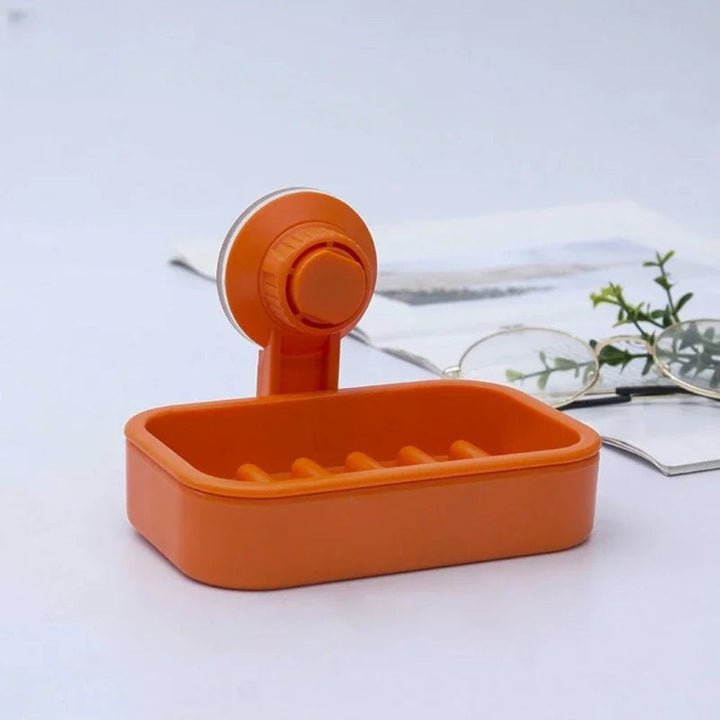 Porte Savon Mural Ventouse orange