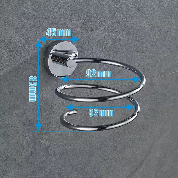 Porte Sèche-Cheveux Chromé, dimensions
