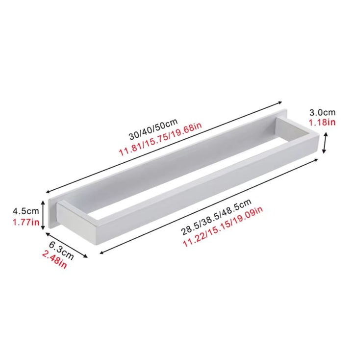 Porte serviette auto adhésif longueur 30, 40 , 50 cm