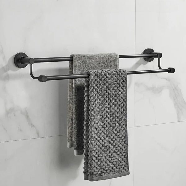 Porte serviette double barre extensible