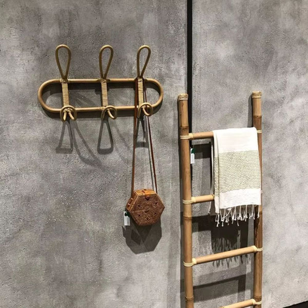 Porte serviette en rotin