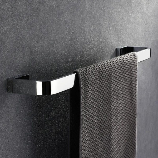 Porte serviette mural chromé 30 cm