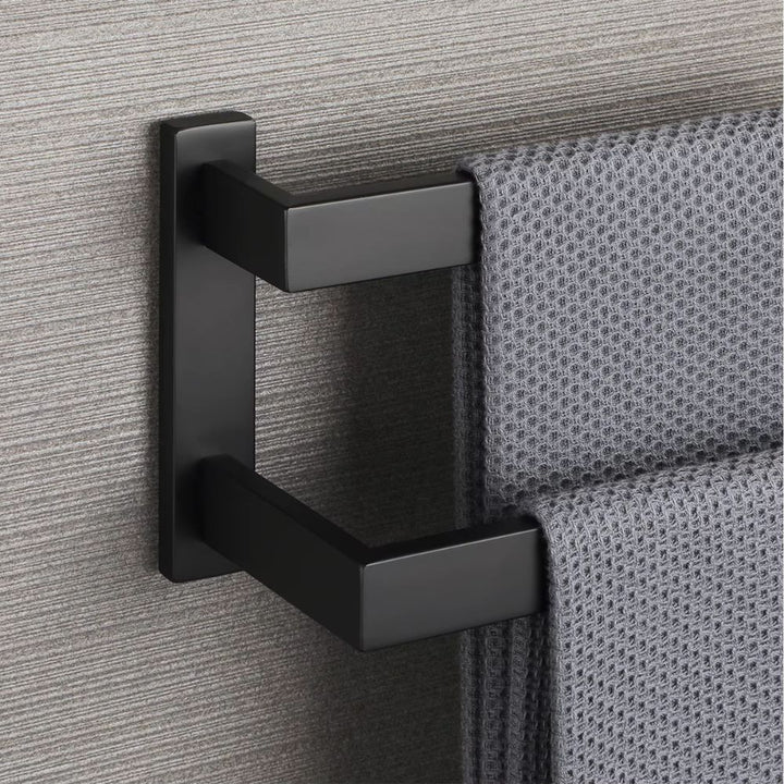 Porte serviette mural double 80 cm